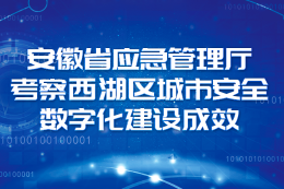 安徽应急管理厅考察西湖区城市安全数字化建设成效